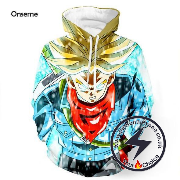 Dragon Ball Z - Trunks Saiyan Rage 3D - Hoodies